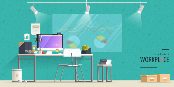 办公室工作场所室内设计图片下载