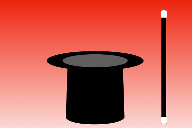 圆顶礼帽和兔子魔法图片下载