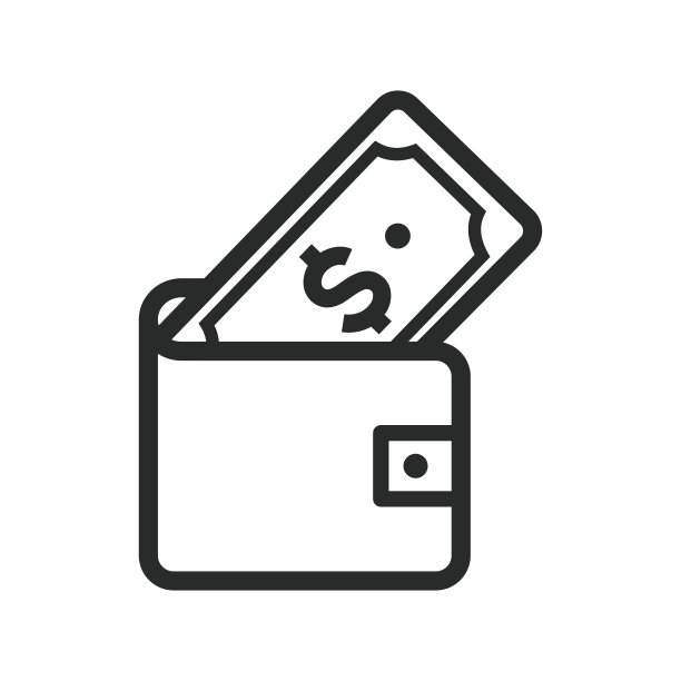 钱包图标矢量设计图片下载