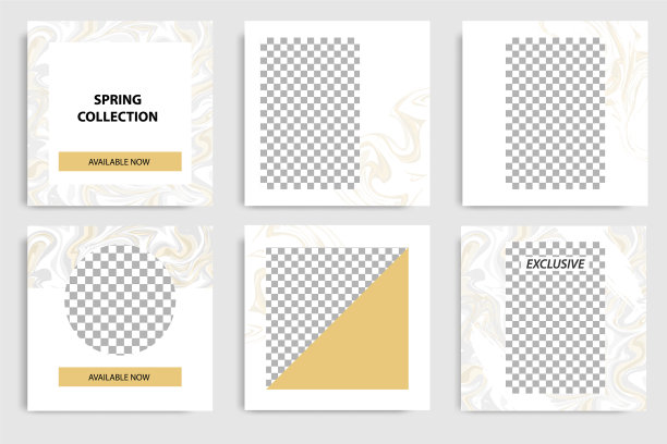 社交媒体张贴横幅模板收集图片下载