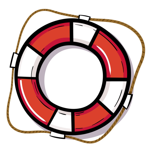 手绘救生圈图片下载