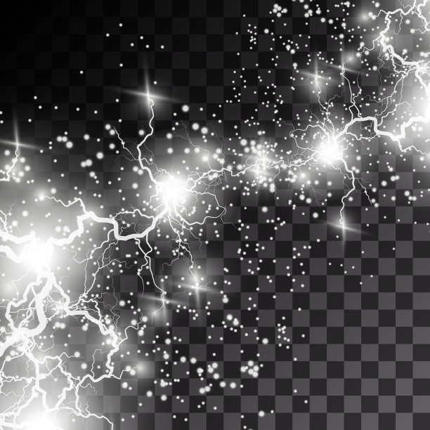 闪电闪电。闪电碰撞，强烈的电爆炸图片下载