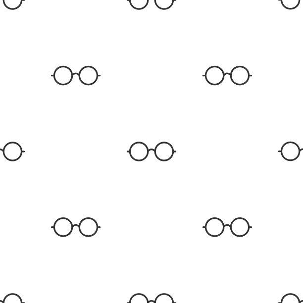 眼镜无缝模式。图片下载