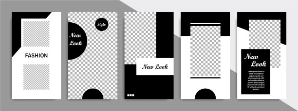 最小的社交媒体故事或故事模板图片下载