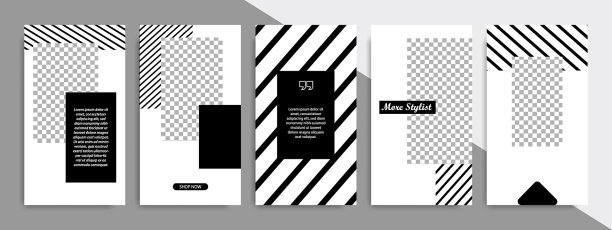 最小的社交媒体故事或故事模板图片下载