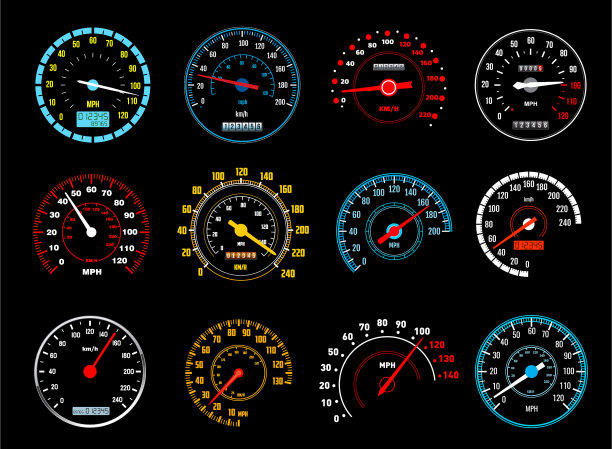 汽车速度表图标仪表盘速度表图片下载