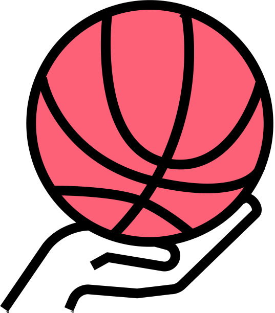 打篮球颜色图标图片下载