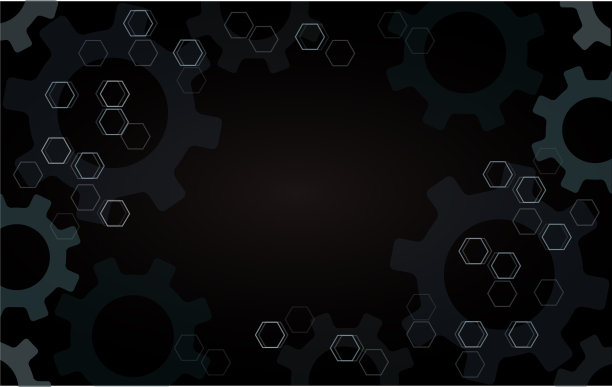 摘要六角齿轮背景图片下载