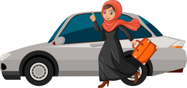 一个去度假的阿拉伯女孩图片下载