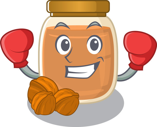 吉祥物人物风格运动拳击核桃图片下载