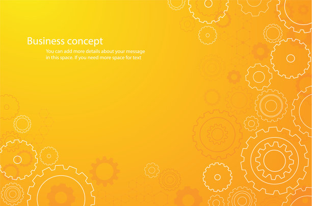 抽象的橙色齿轮背景图片下载