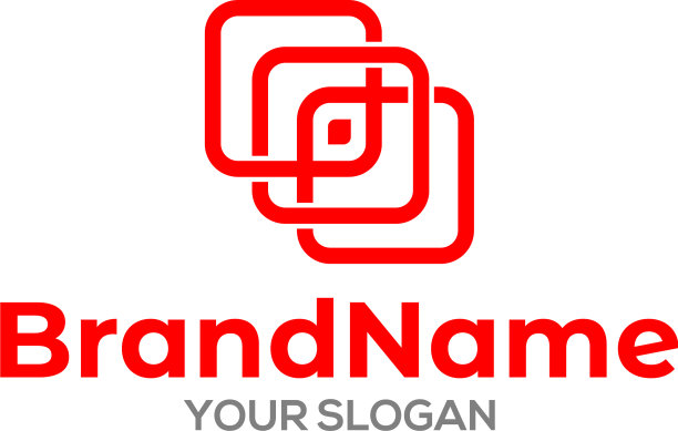 P三方格标志设计图片下载