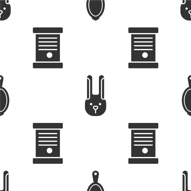 设魔术手镜兔与耳朵和法令图片下载