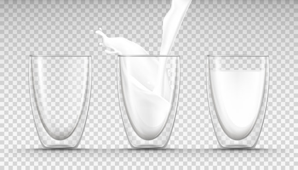 现实的杯子是空的，牛奶是满的图片下载