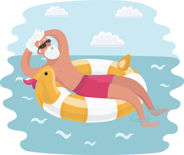 老人和他的狗在海滩上慢跑图片下载