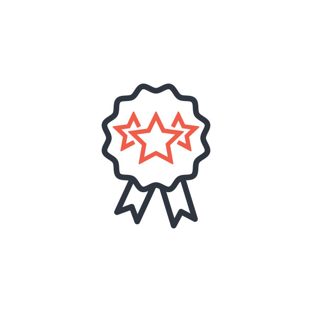 奖励获奖者徽章图标与三颗星股票图片下载