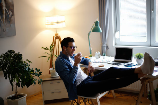 在我的家庭办公室库存照片感觉轻松图片下载