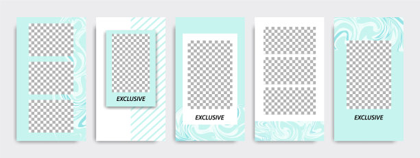 最小的社交媒体故事或故事模板图片下载