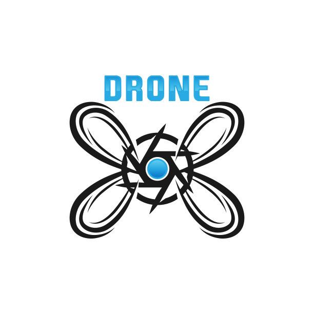 无人机标志孤立在白色背景设置图片下载