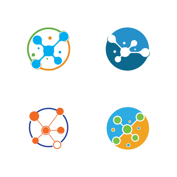 分子插图图标模板图片下载