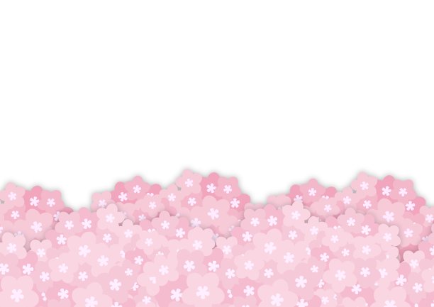 樱花框架像纸工艺图片下载