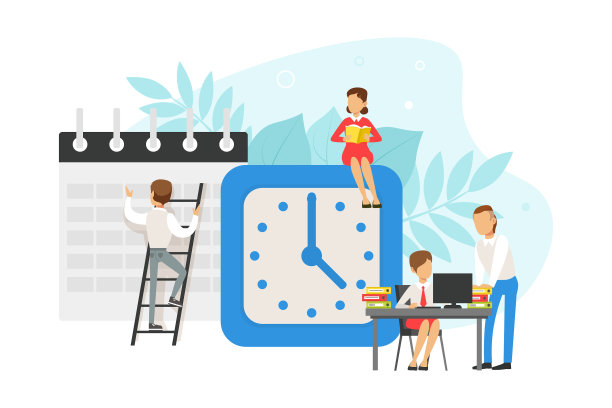 小办公室工作人员计划时间表和工作图片下载