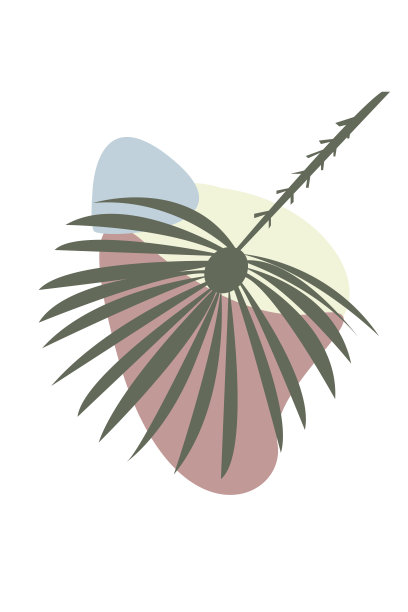 热带雨林异域丛林叶图案背景图片下载