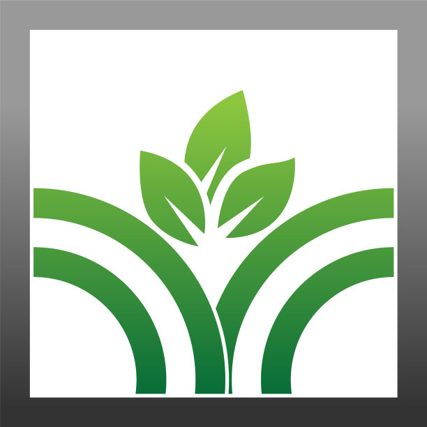 农业标志树叶子标志设计图片下载