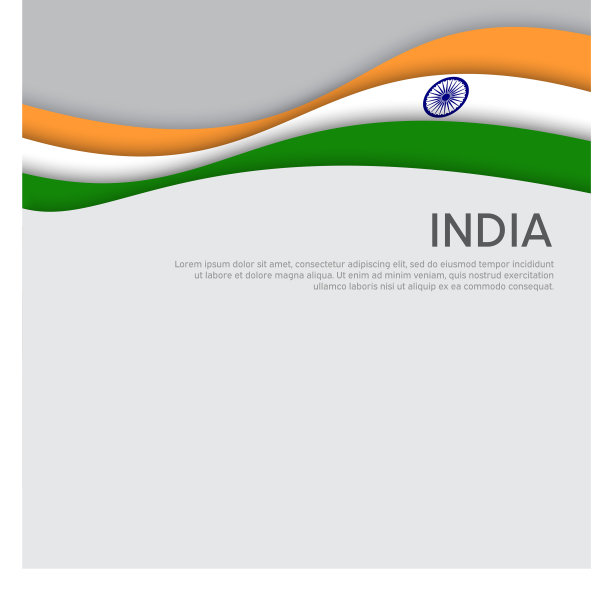 摘要挥舞旗帜印剪纸风格图片下载