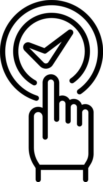 接受送货上门图标轮廓风格图片下载