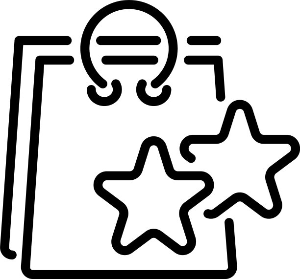 奖励购物袋图标轮廓风格图片下载