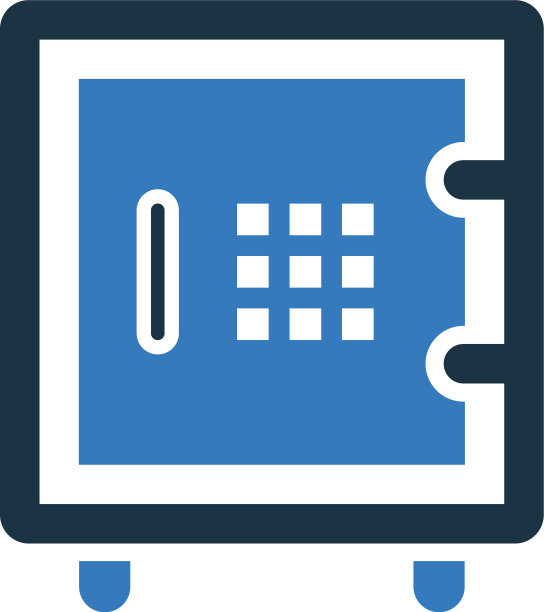 存款保护储物柜图标可编辑隔离图片下载