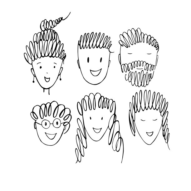 人民面临的草图图片下载