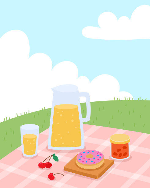 避暑野餐图片下载