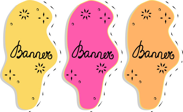 设置横幅为设计手绘背景图片下载