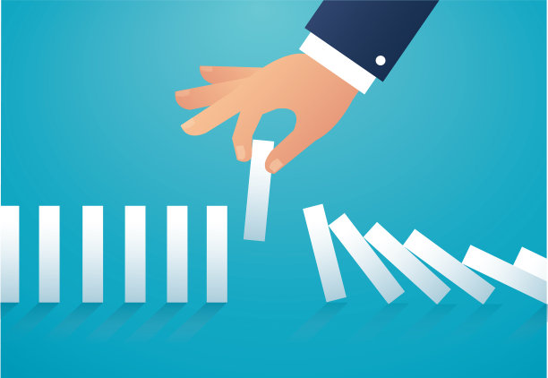 多米诺效应经营理念图片下载