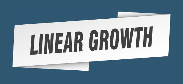 线性增长横幅模板丝带标签标志图片下载