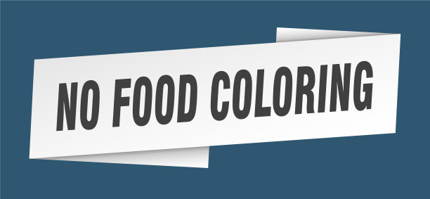 无食品着色横幅模板丝带标签图片下载