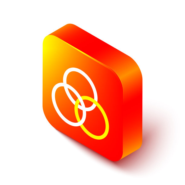 等距线RGB和cmyk颜色混合图标图片下载