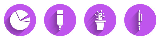 设置饼图、信息图、记号笔、仙人掌等图片下载