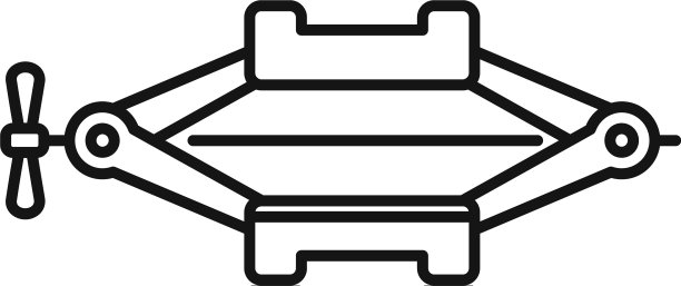 提升千斤顶螺旋图标轮廓样式图片下载