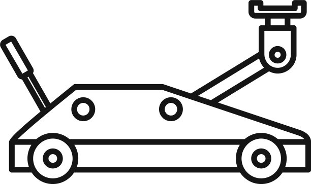 车轮千斤顶螺旋图标轮廓样式图片下载