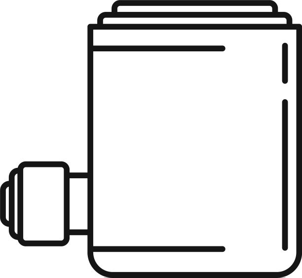 空气千斤顶的图标轮廓样式图片下载