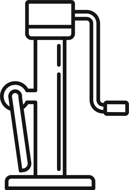 提升千斤顶螺旋图标轮廓样式图片下载