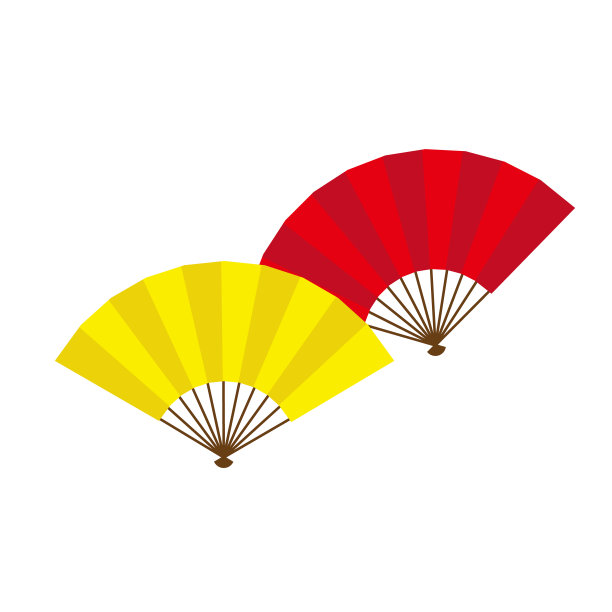 折扇，新年的幸运符图片下载