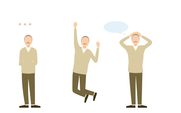 老男人穿着便装，摆姿势图片下载