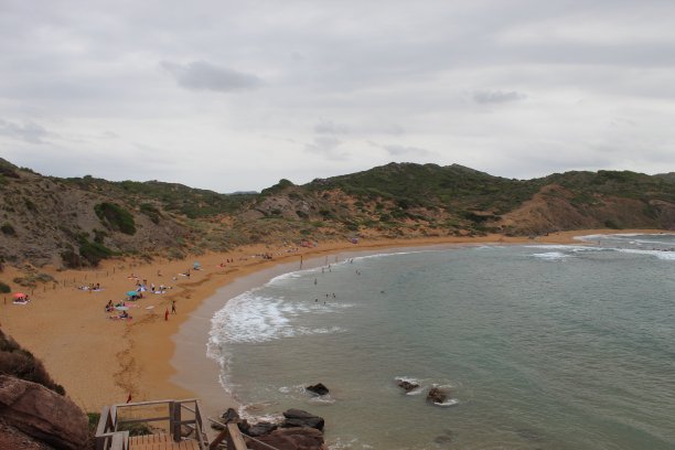 鸟瞰图Cala cavallia图片下载