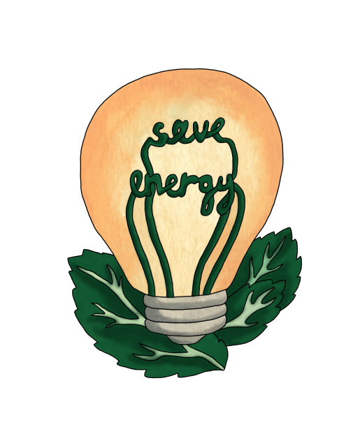 绿叶灯泡图片下载