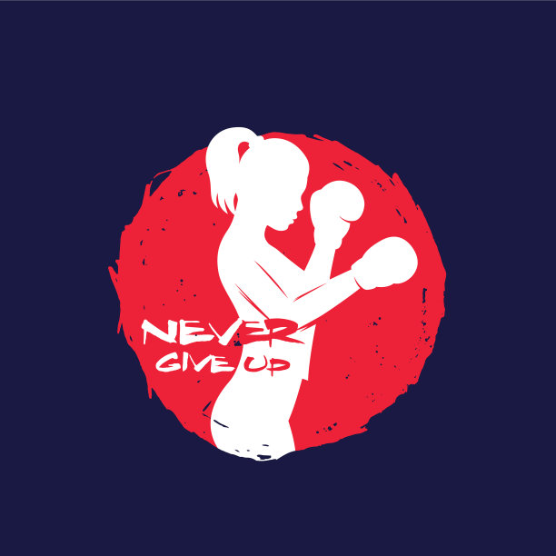 拳击女孩的励志名言图片下载