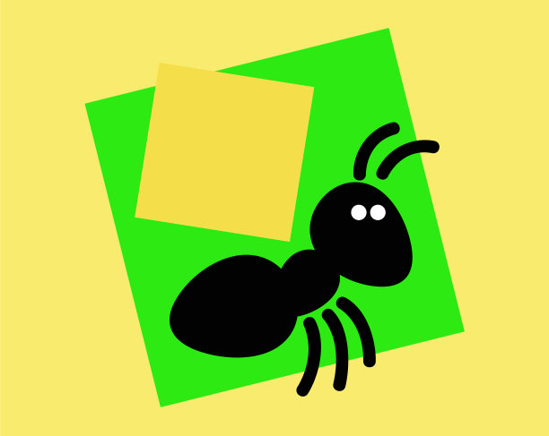 背上驮着东西的黑蚂蚁图片下载